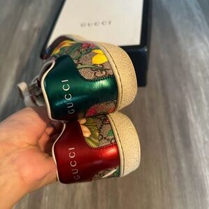 Gucci Sneakers with Red and Green Accents